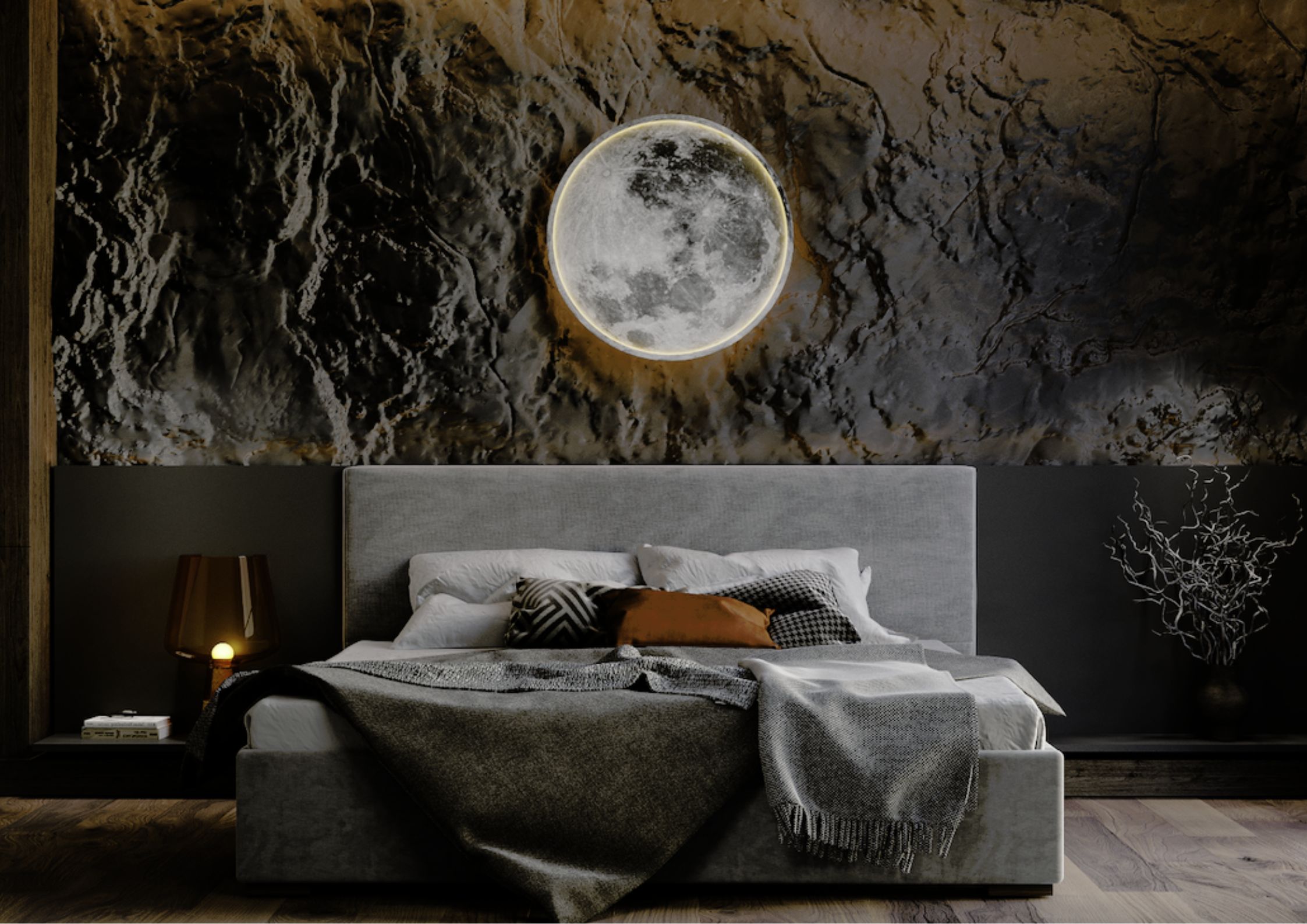 Łóżko tapicerowane prosty zagłówek